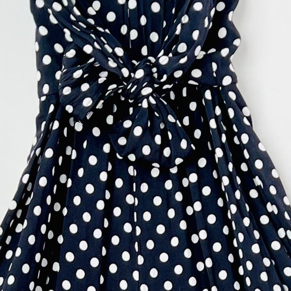 Kate Spade NWT Lia Dot Jumpsuit Wide Leg Black White Polka Dot Size 2 - Picture 8 of 11